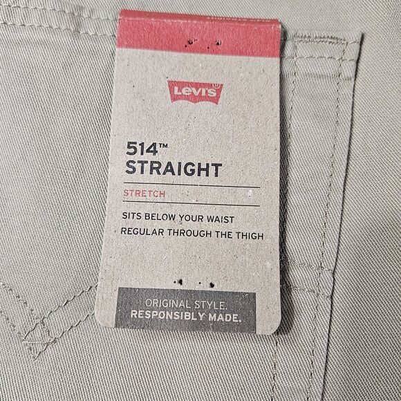 Levi’s 514 Straight Leg Tan Denim Jeans‎ Men’s/ 36x32 / New Without Tags - Picture 8 of 9